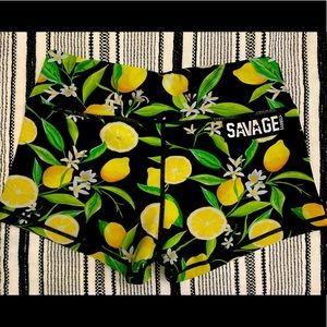 Savage Barbell Lemon Drop Booty Shorts